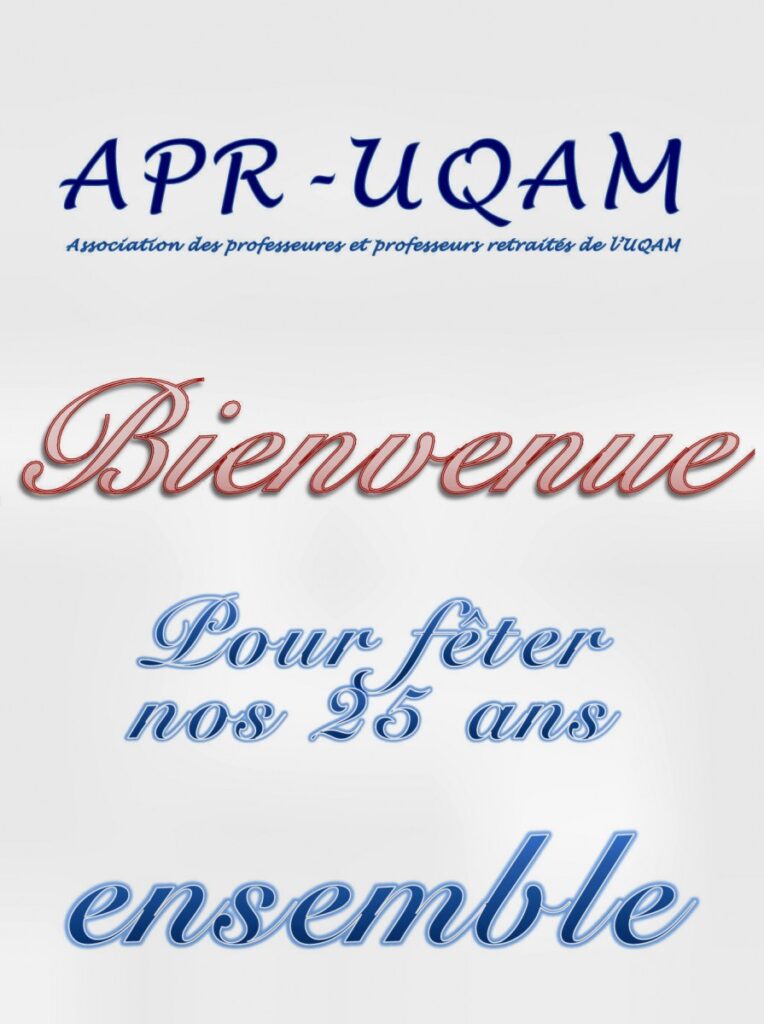 APR-UQAM: 25 ans